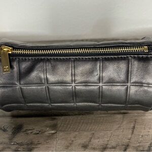 CHANEL Lambskin Chocolate Bar Cosmetic Pouch.
